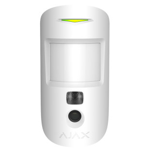 Датчик руху Ajax MotionCam із фотокамерою для підтвердження тривог (white)
