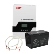 MUST PV18-1012VPM 100Ah Комплект акумулятор + інвертор, кабелі у подарунок