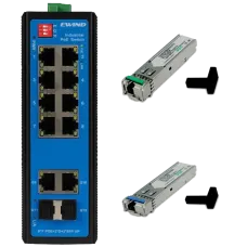 EW-PIS1712-8FE + SFP-1.25G-20KM-TX/RX Комплект