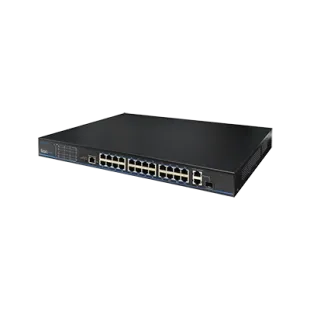 UTP3226TS-PSB 24 порти 10/100 Мбіт/с PoE+ 2 порти Gigabit RJ-45 (1 порт комбінований SFP)