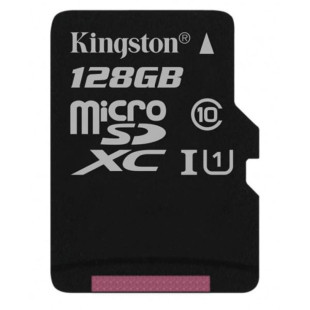 Карта пам'яті Kingston 128GB microSD class 10 UHS-I Canvas Select (SDCS/128GB)